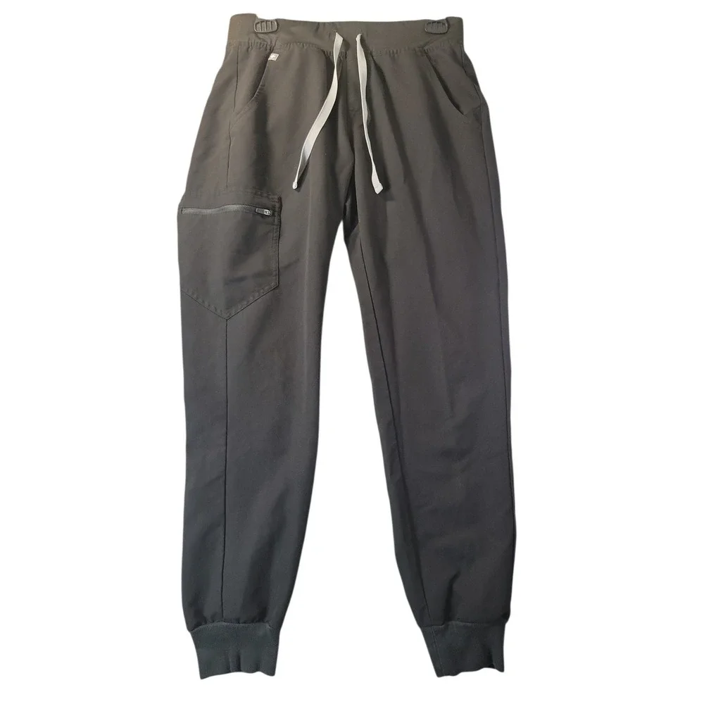 FIGS Zamora‎ Jogger Scrub Pants Black Technical Collection Women Cargo Pocket S